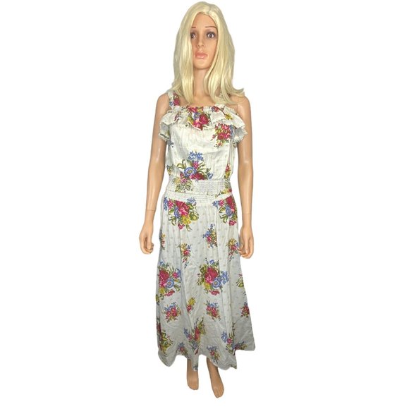 NWT House of Harlow 1960 Helena Floral Skirt Set 100% Cotton Skirt M Top S/M HTF